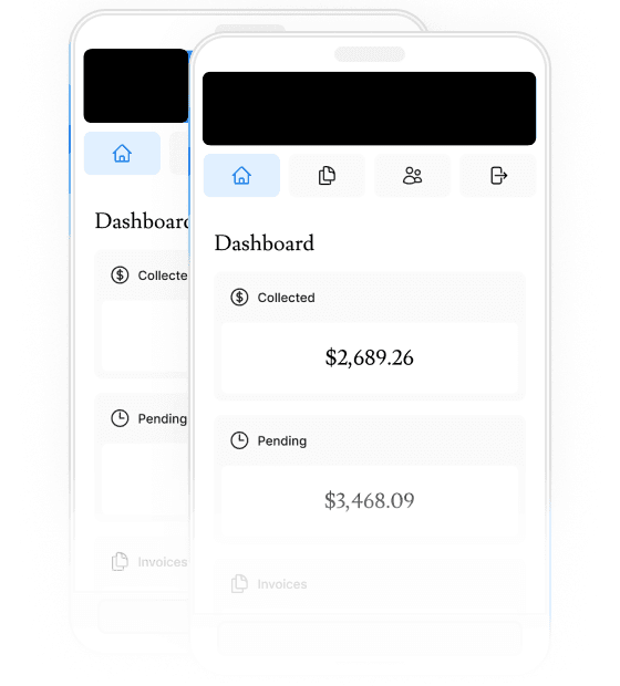 Screenshot of the dashboard project showing mobile version
